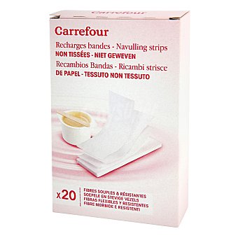 Bandas de papel para depilación Carrefour