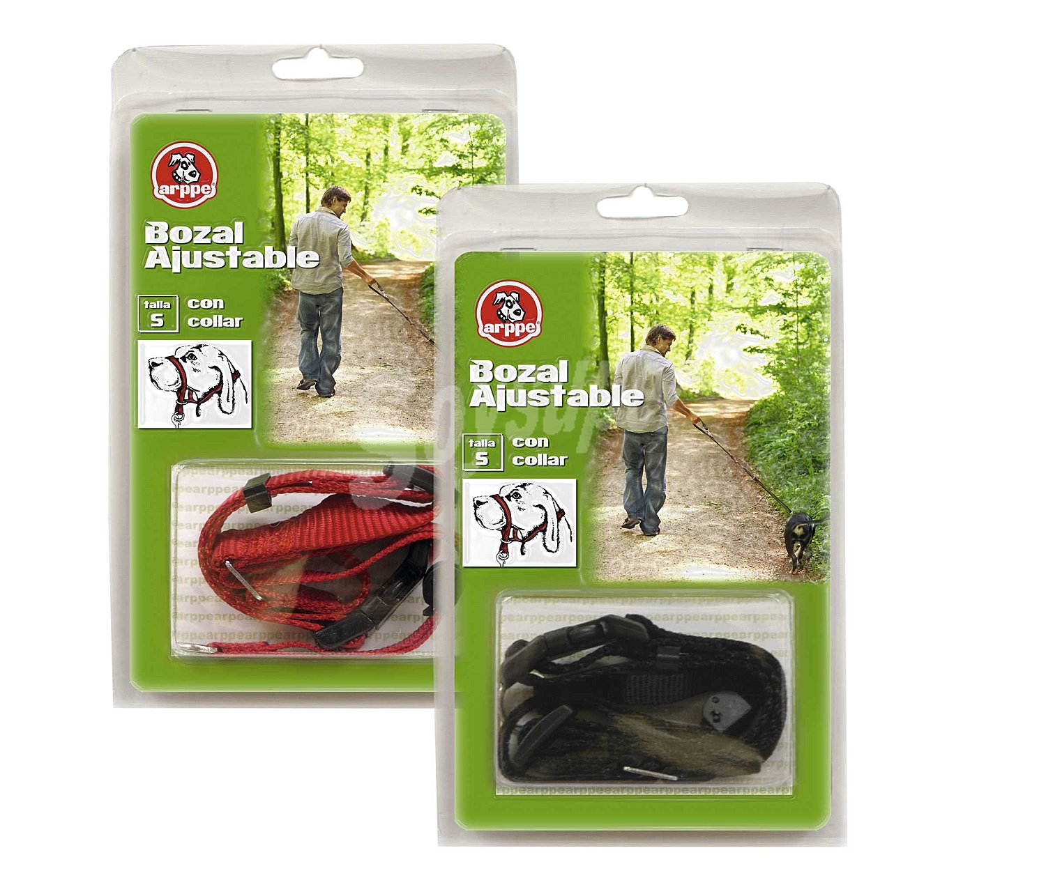 Bozal ajustable con collar para perros medianos Talla M