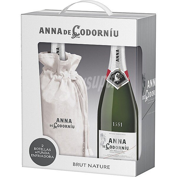 Cava brut nature con regalo de funda enfriadora