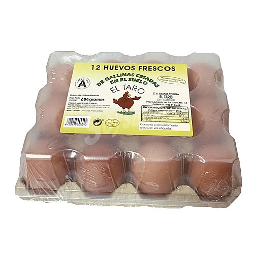 EL taro Huevos frescos de gallinas criadas en suelo clase M-L y cat. A