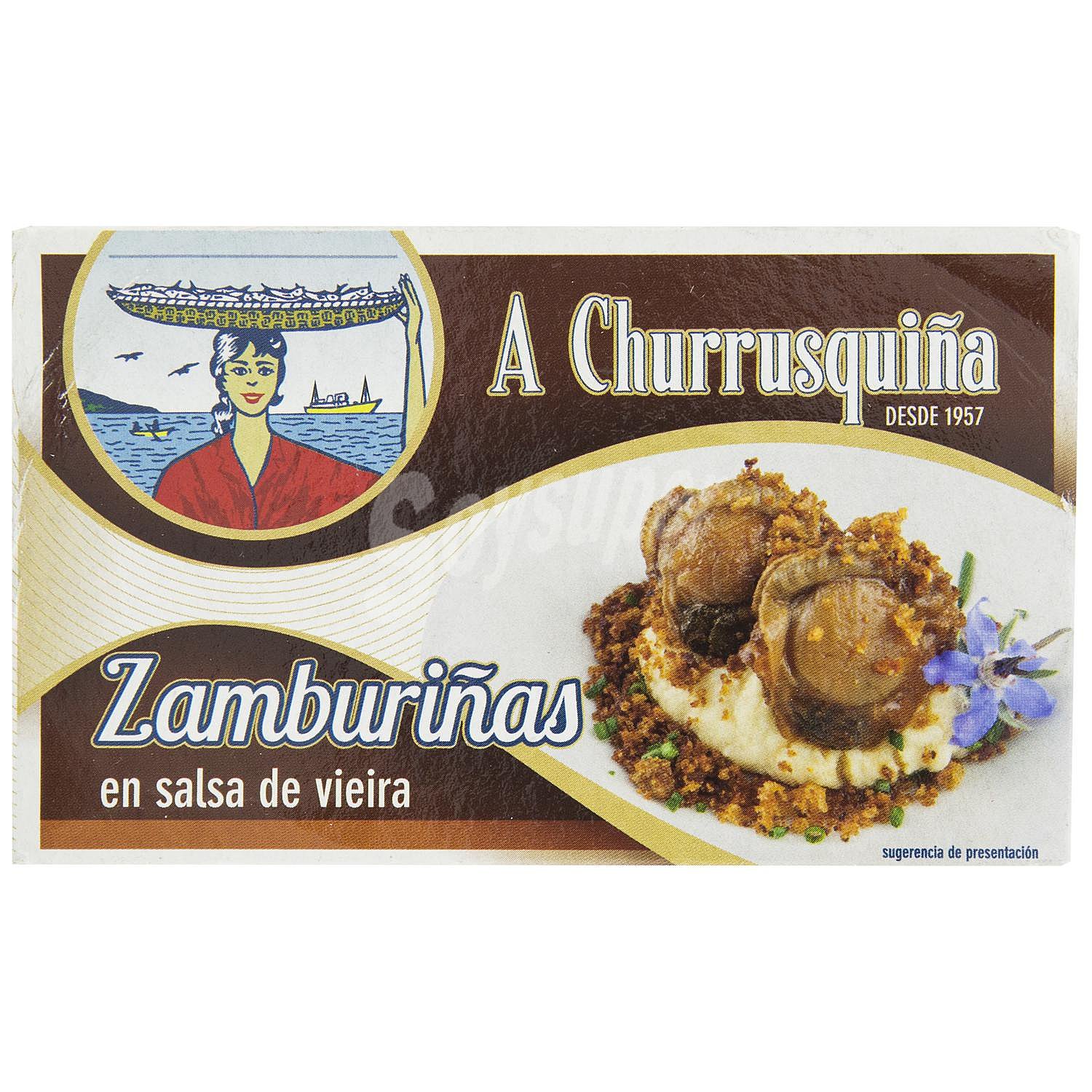 Zamburiñas es salsa de vieira