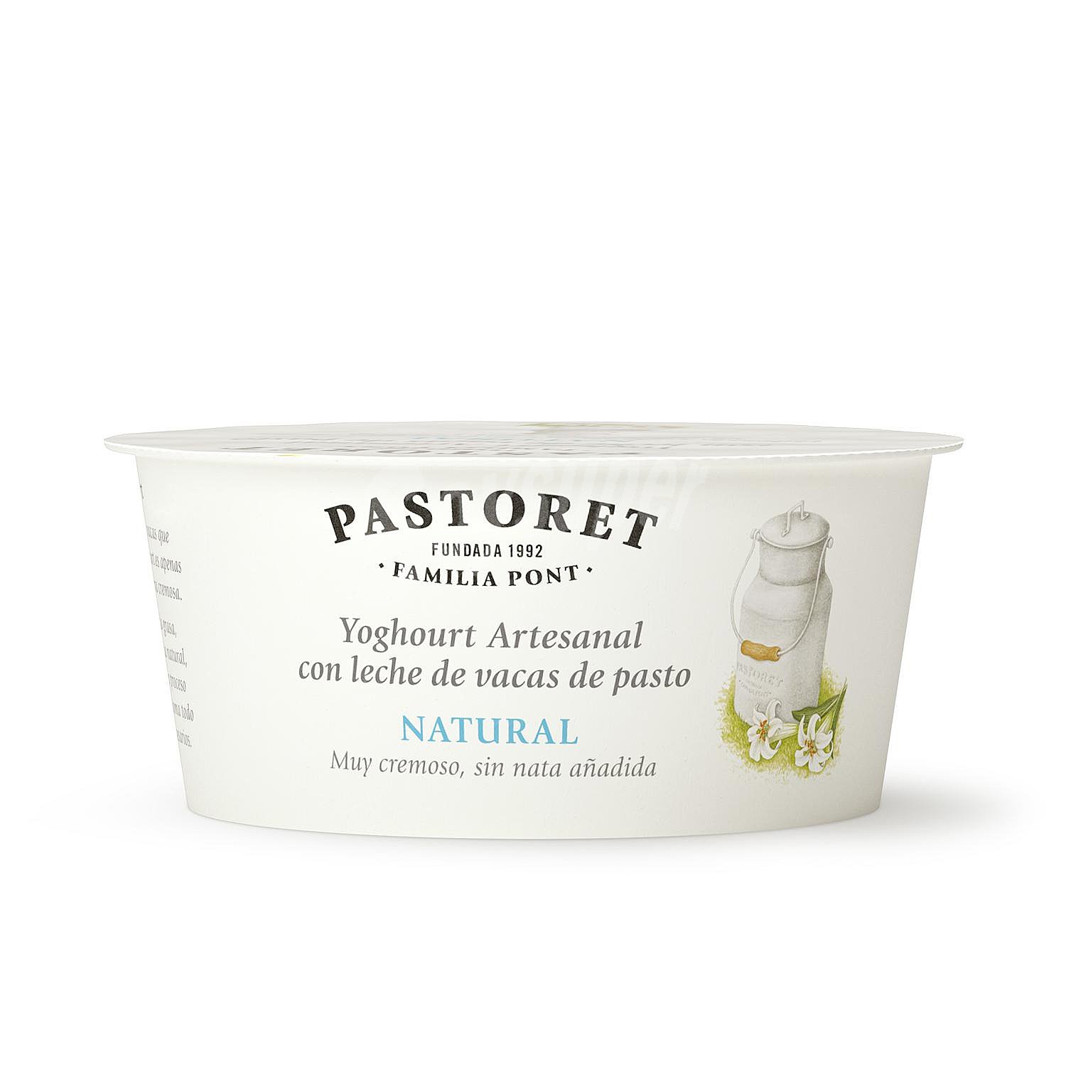 Yogur artesanal de leche de vacas de pasto al estilo griego