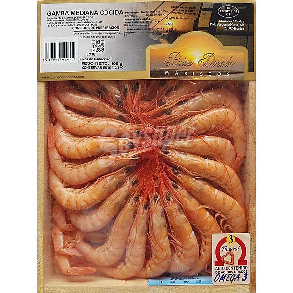 Gamba cocida roja 120-140 pzas/kg