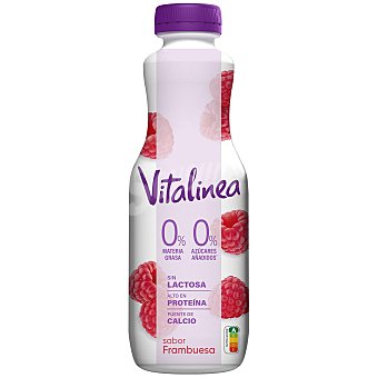 Yogur líquido desnatado de frambuesa sin azúcar añadido Danone Vitalinea