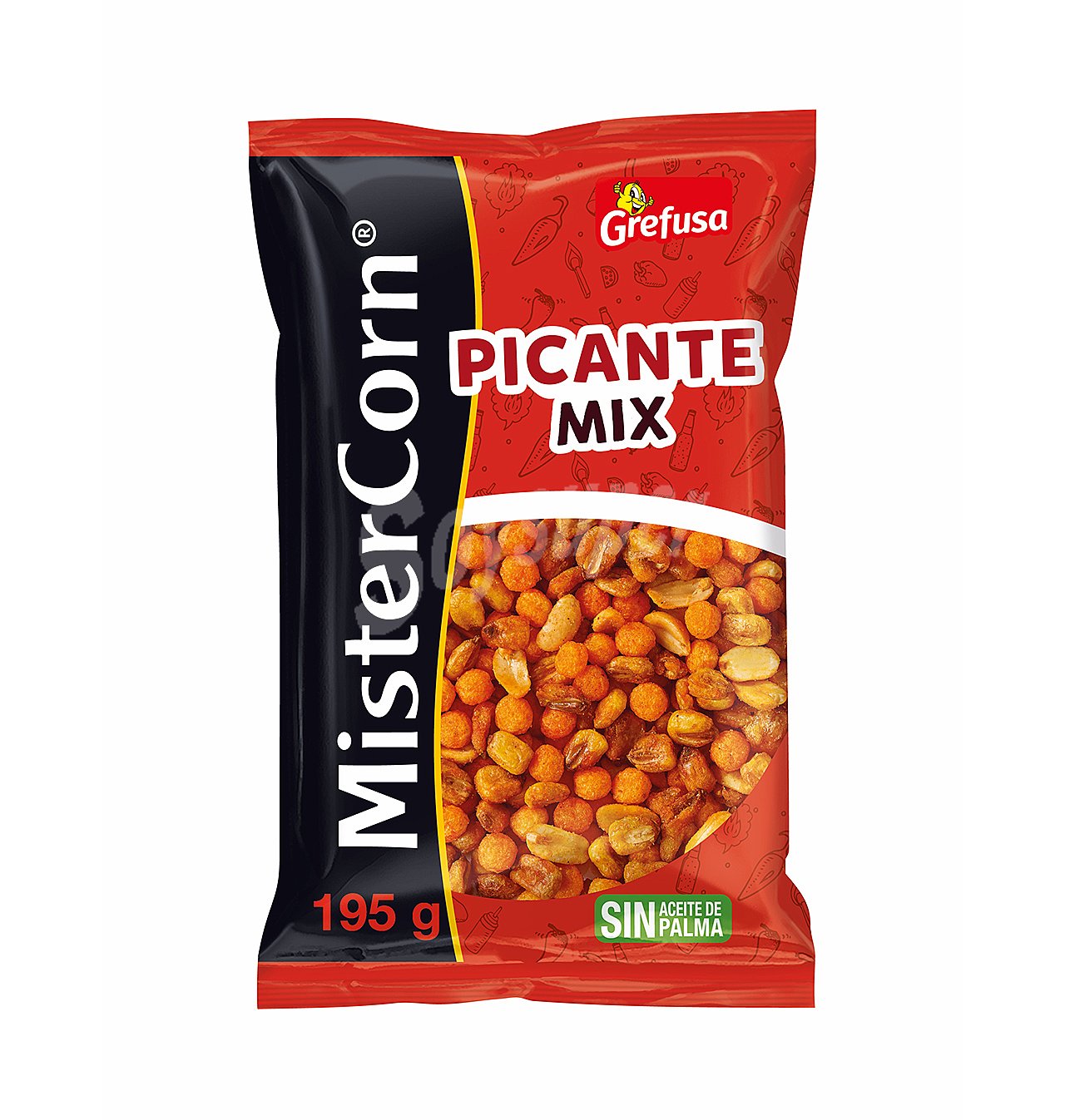 Cocktail de frutos secos sabor picante mistercorn grefusa mistercorn picante MIX