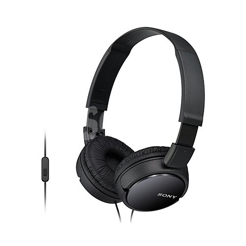 Auriculares tipo diadema sony MDRZX110APB, con cable, con micrófono, negro