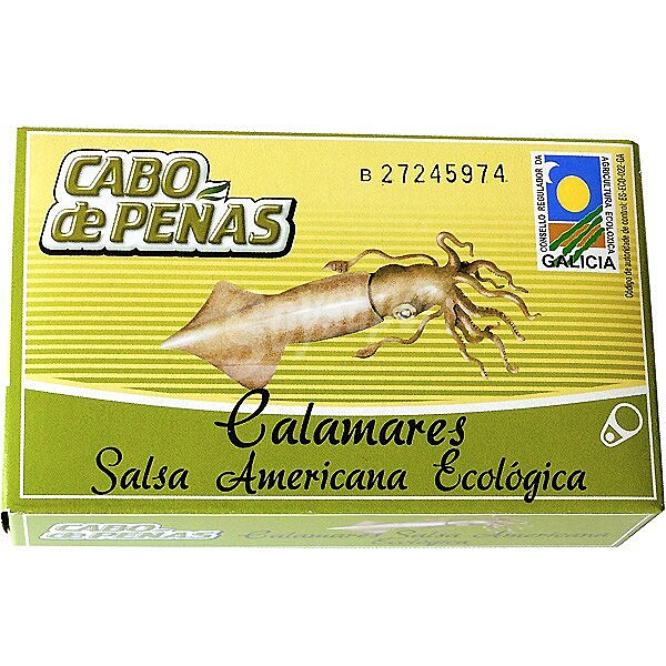 Calamares en salsa amercana aceite oliva virgen extra ecológico