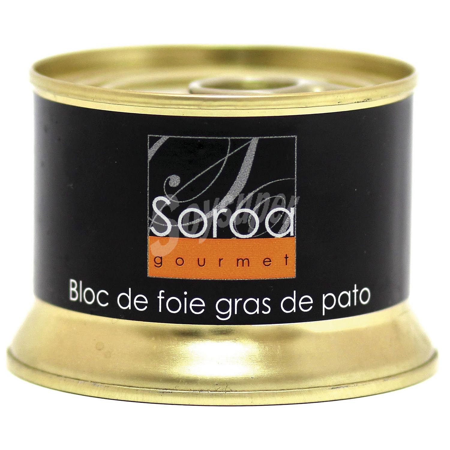 Bloc de foie gras de pato Soroa sin gluten