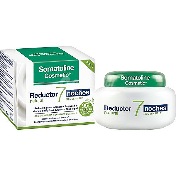 Reductor 7 noches Natural para piel sensible 400 ml con sal marina y extracto de abedul