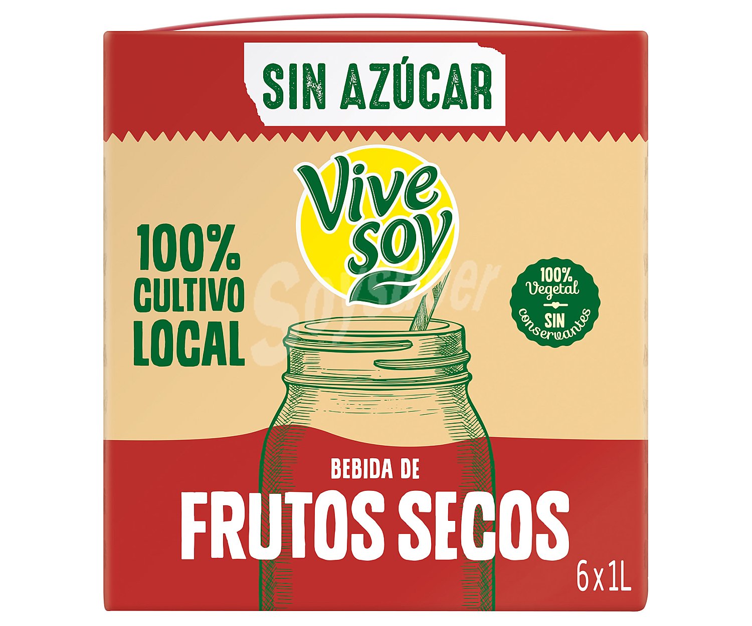 Bebida de mix de frutos secos (almendras, avellanas, nueces y anacardos), sin azúcar fusión