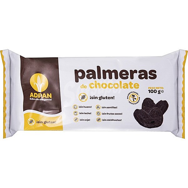 Palmera de chocolate adpan, 2 uds