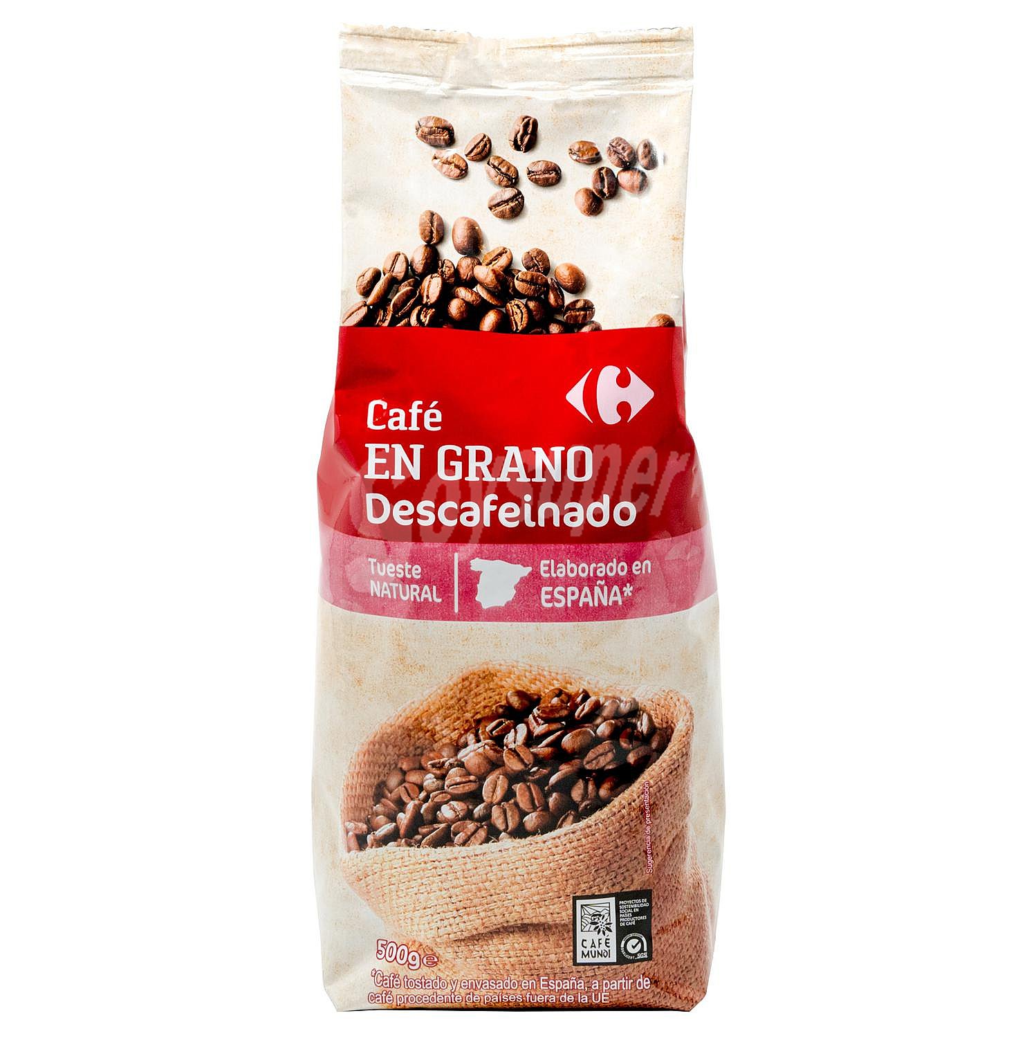 Café grano descafeinado Carrefour