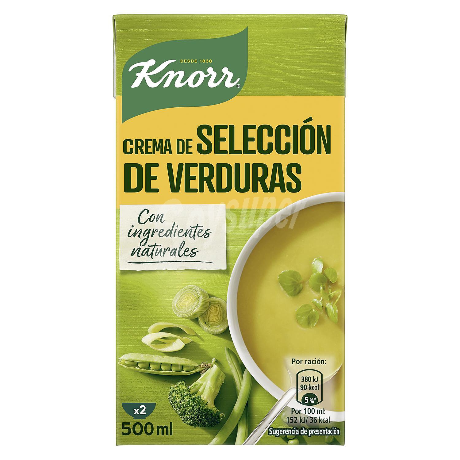 Crema selección de verduras