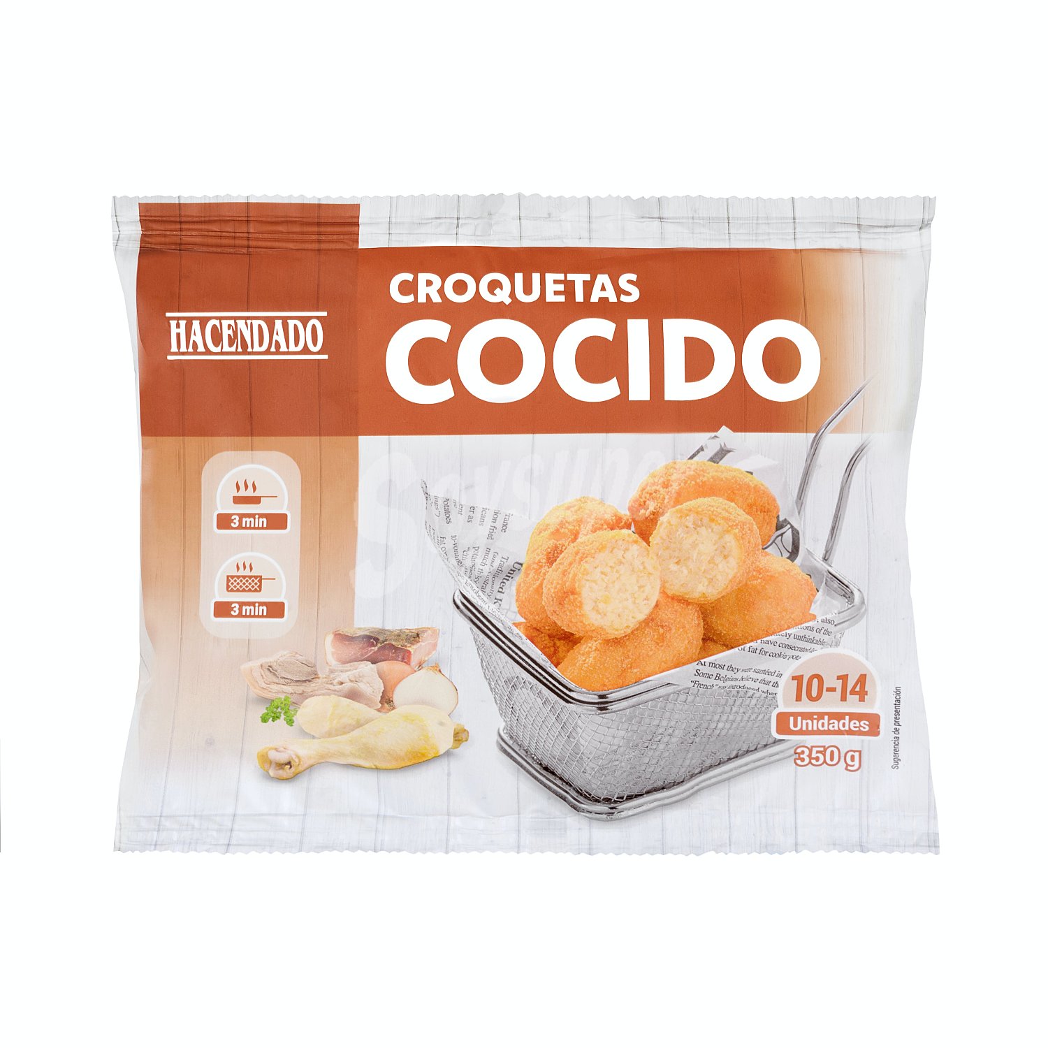 Croquetas congeladas cocido