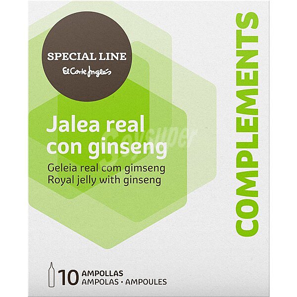 jalea real con ginseng 10 ampollas 