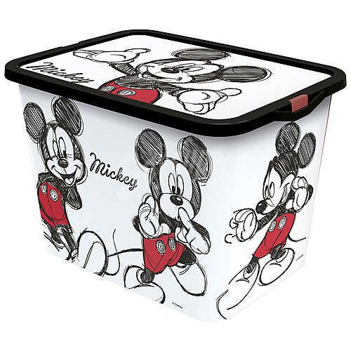 Caja de ordenación con tapa y diseño Mickey Mouse, , disney