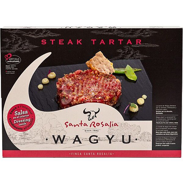 Vacuno de raza Wagyu Steak Tartar con salsa