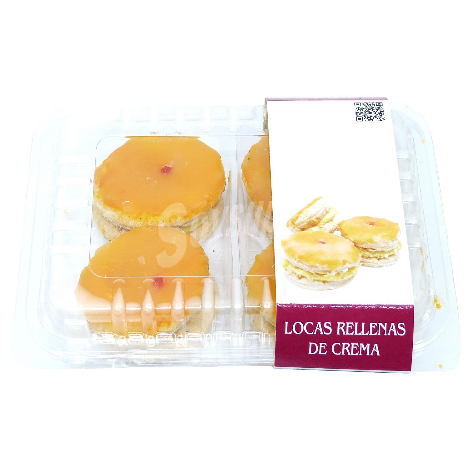 Locas rellena de crema