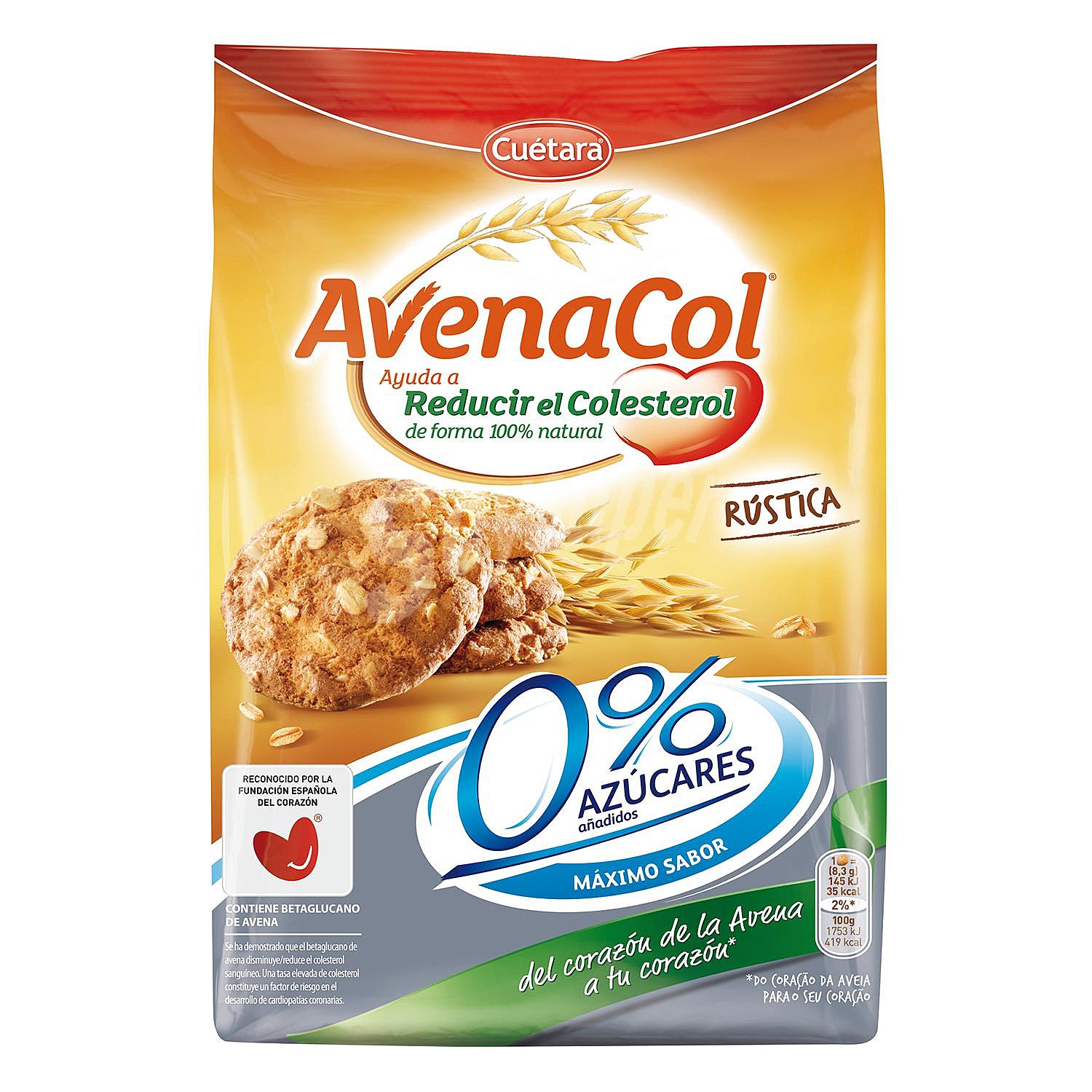 Galletas rústicas de avena sin azúcares añadidos