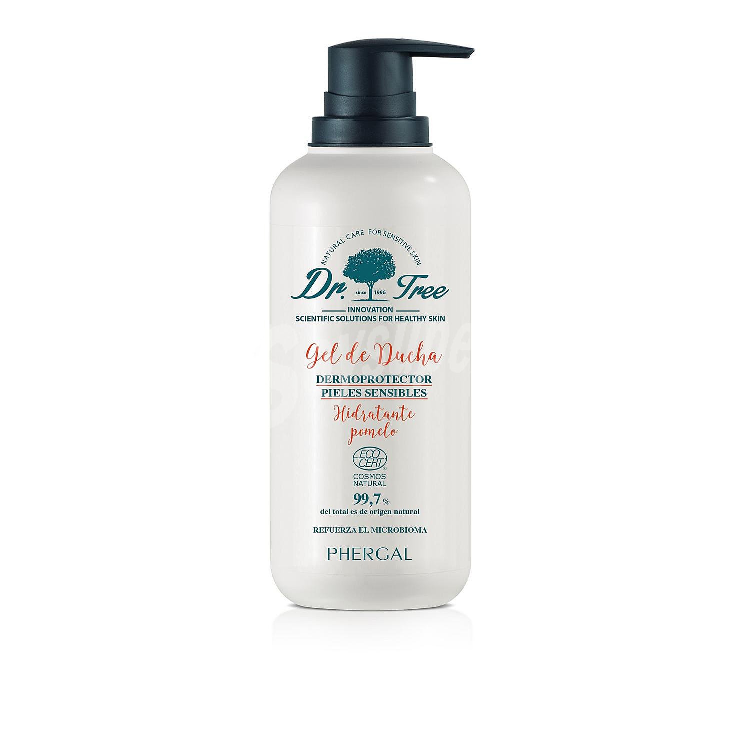 Gel de ducha hidratante dermoprotector para pieles sensibles ecológico Dr. Tree