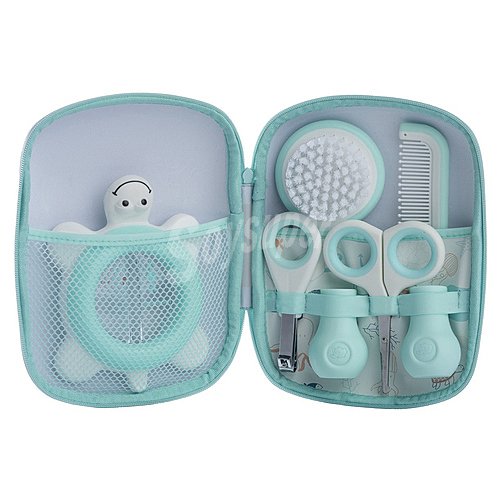 Set de manicura y baño para el bebé, azul claro, bébé confort