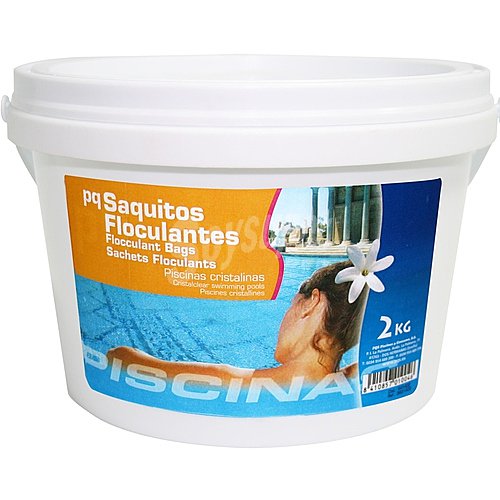 Floculante granulado en saquitos individuales de PQS 2 kg