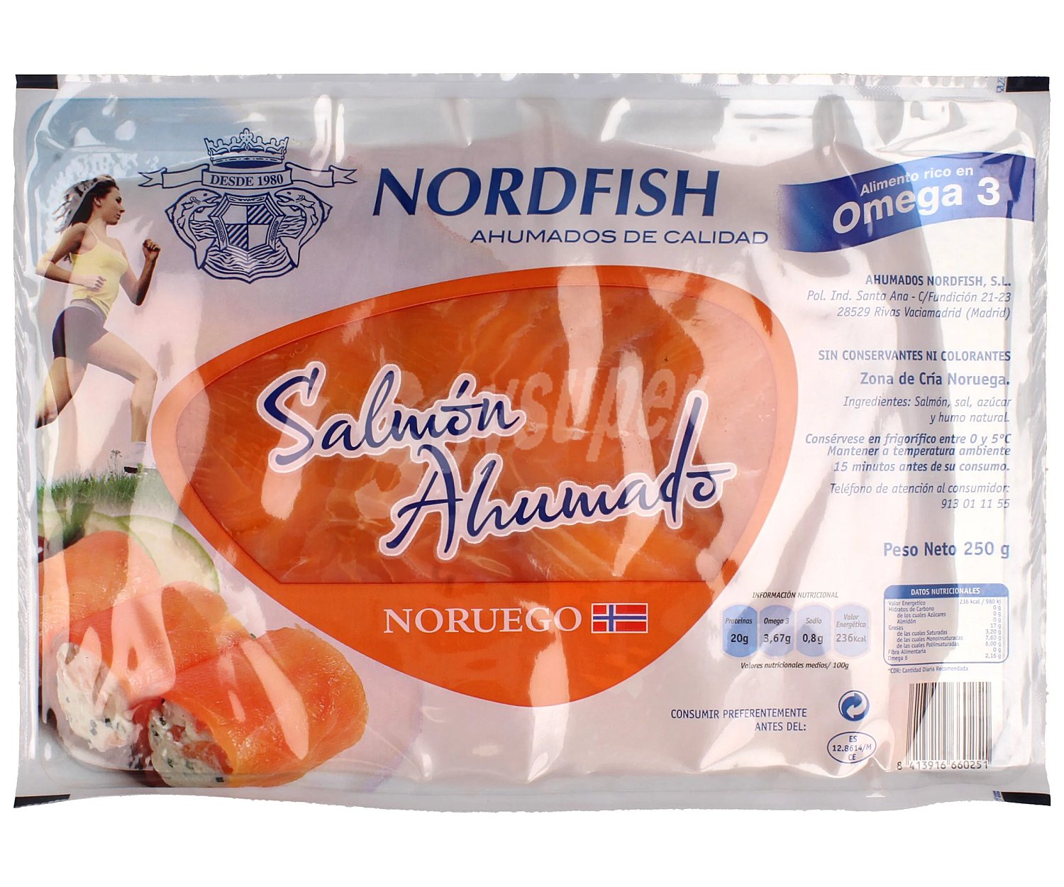 Nordfish Salmón ahumado noruego nordfish