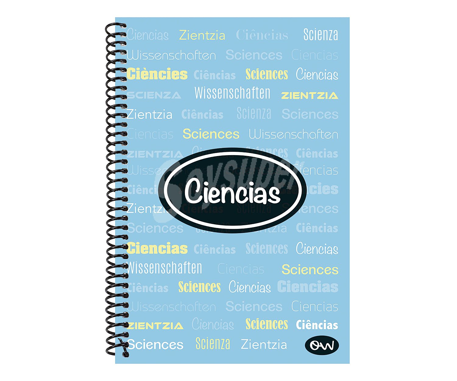 Cuaderno tamaño A4 con cuadrícula de 4x4 disponible en varios colores wave Ciencias