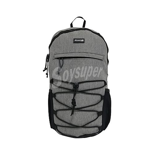 Mochila deportiva de color gris con capacidad para 10L, airport alcampo