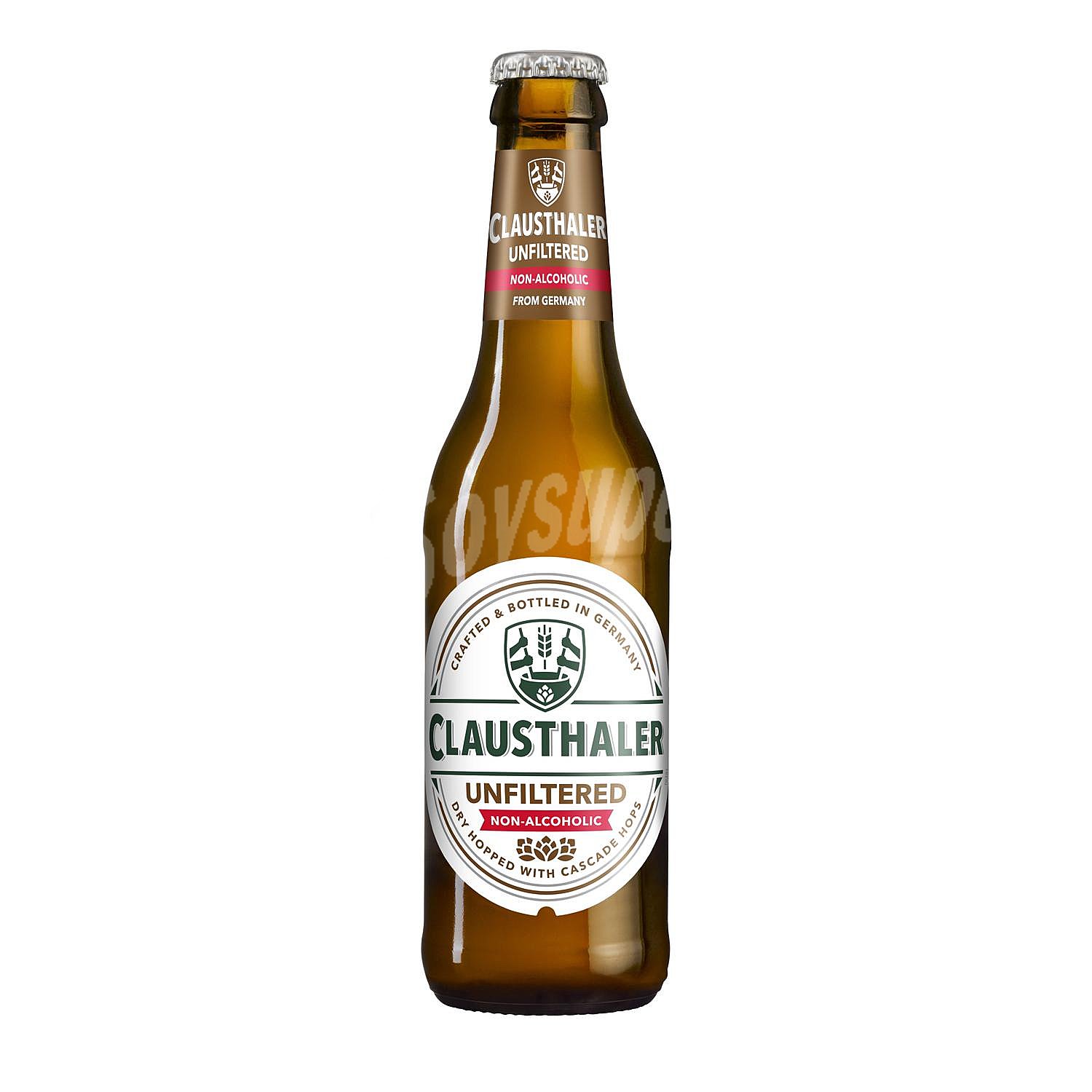 Cerveza rubia Clausthaler sin alcohol sin filtrar