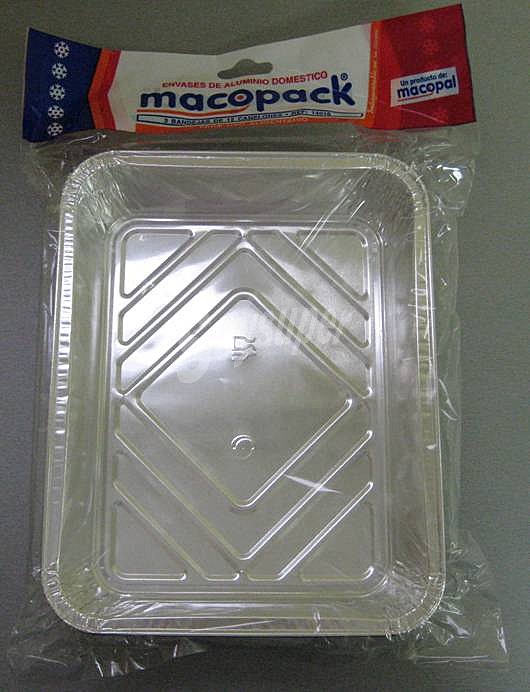 Bandeja aluminio macopack 315X215X42 mm