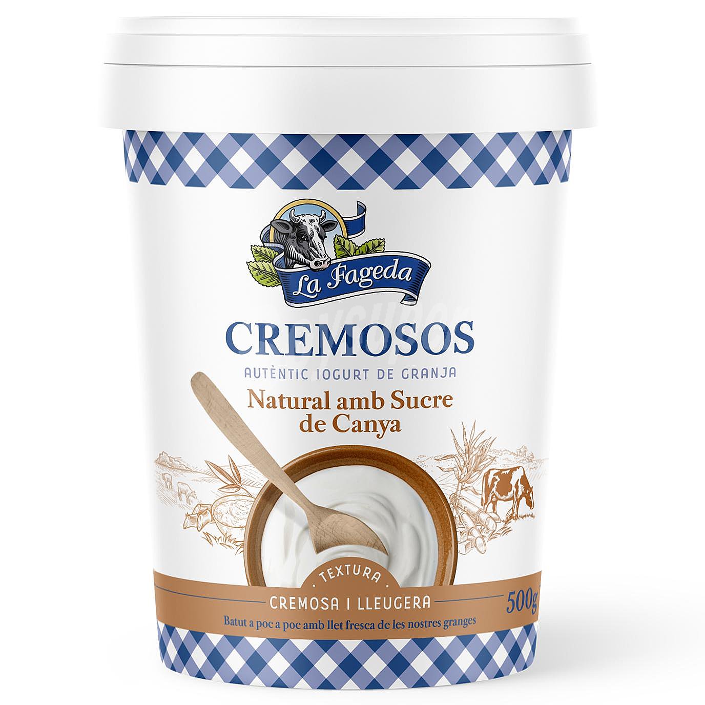 Yogur natural cremosos con azúcar de caña La Fageda