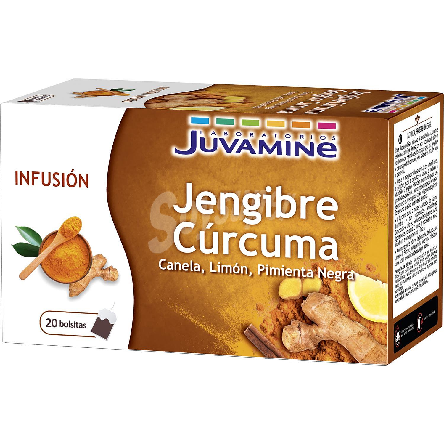 Infusión jengibre cúrcuma en