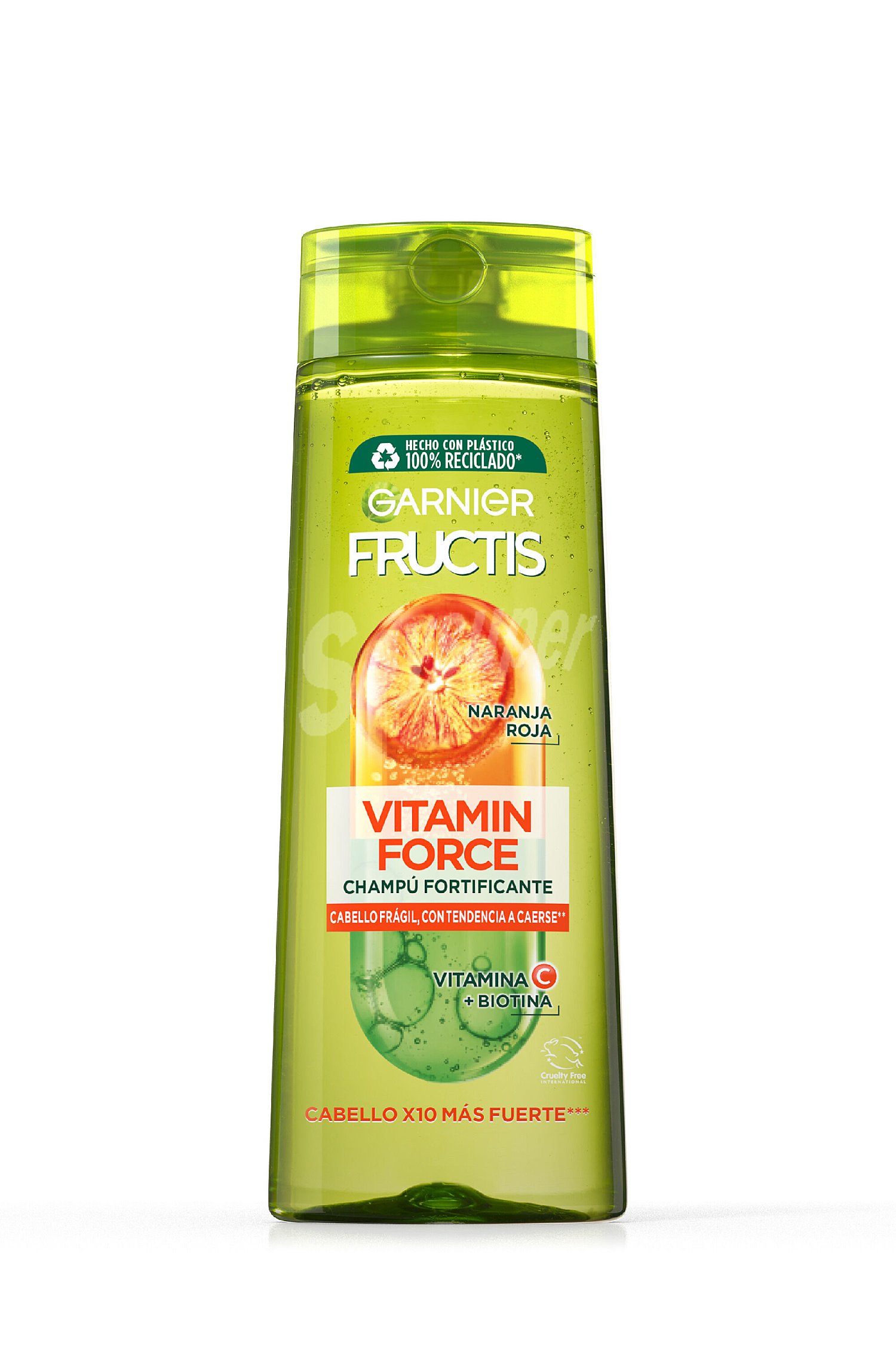 Champú fortificante Vitamin Force con vitamina C + biotina para cabello frágil con tendencia a caerse