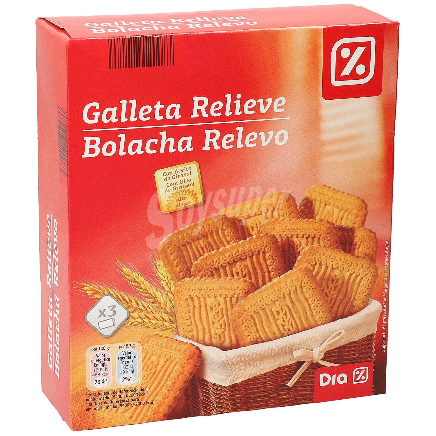 Galletas relieve Dia