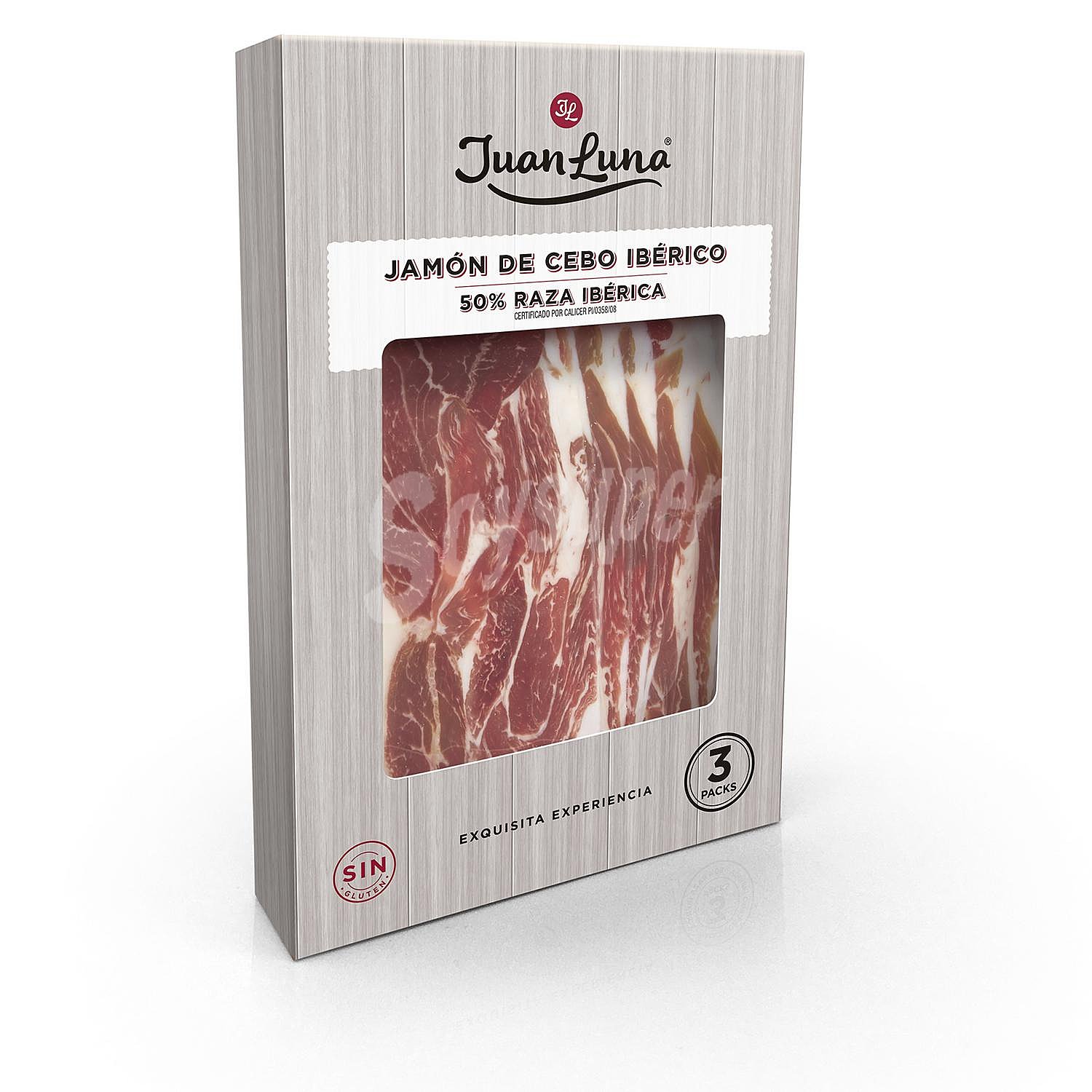 Jamón ibérico de cebo 50% raza ibérica sin gluten