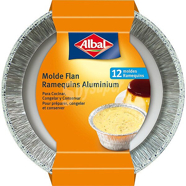 Moldes de aluminio para flan