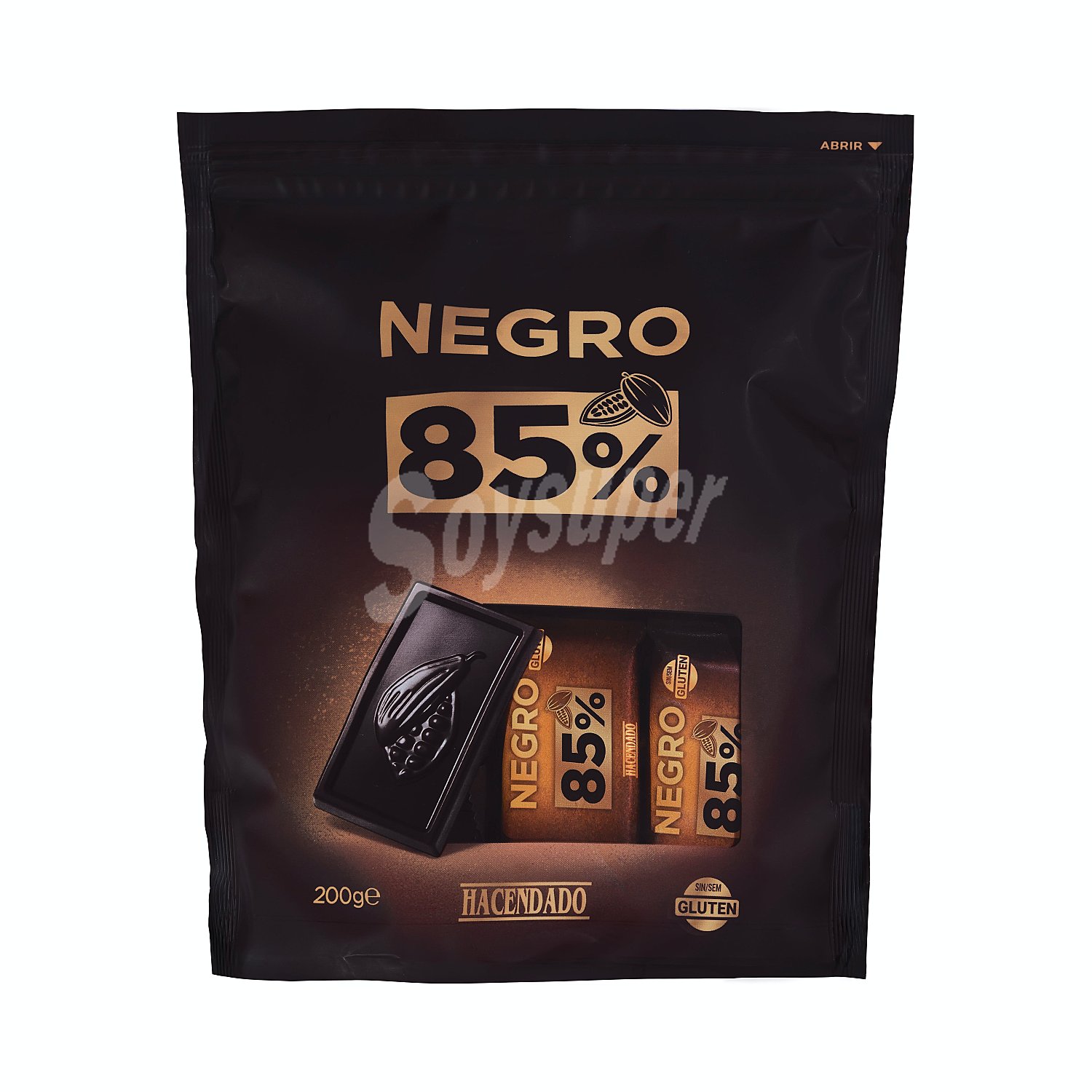 Chocolatinas chocolate extrafino negro 85%