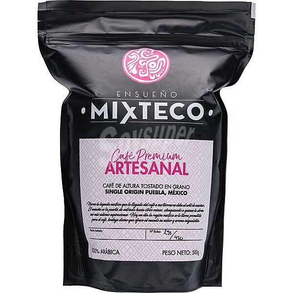 Café en grano expreso tostado 100% arábica de México mixteco