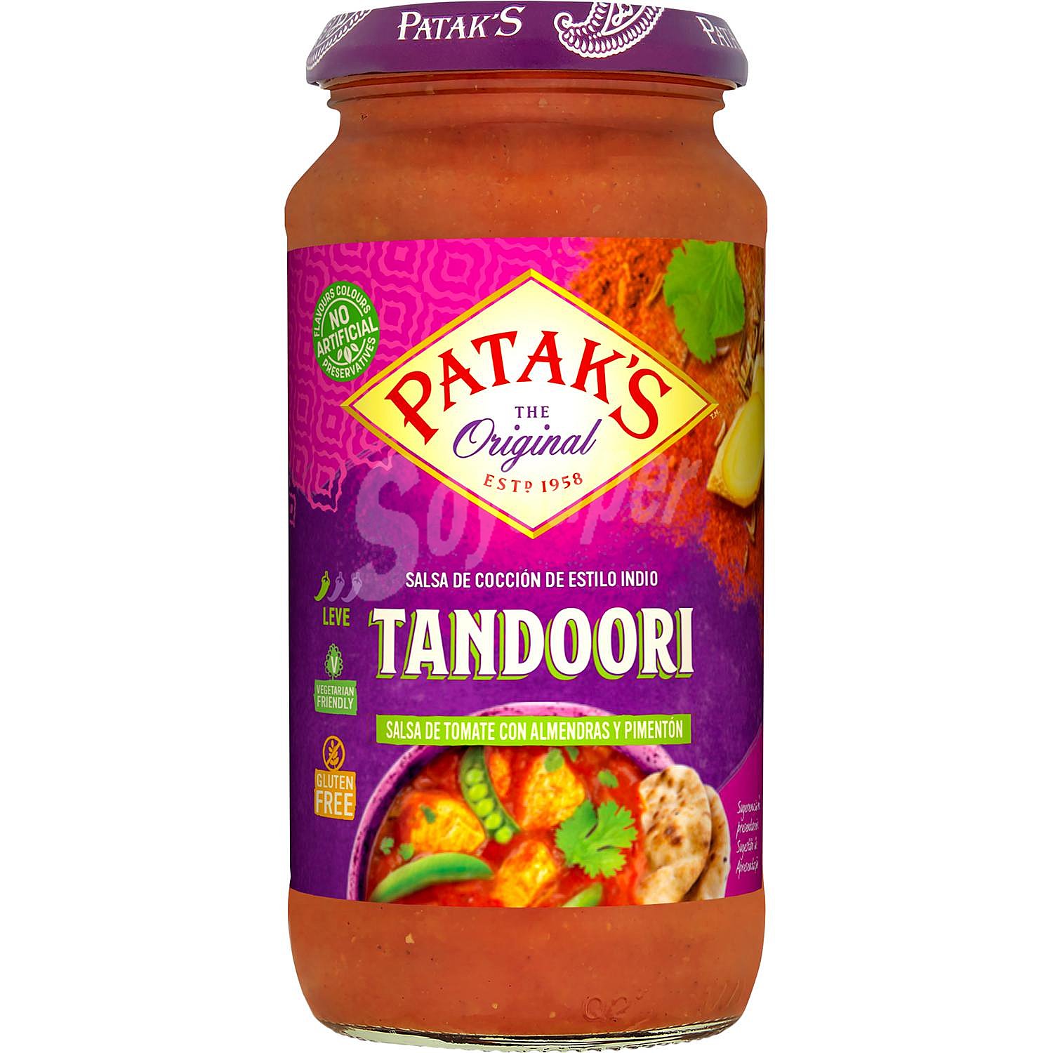 Salsa Tandoori Patak sin gluten