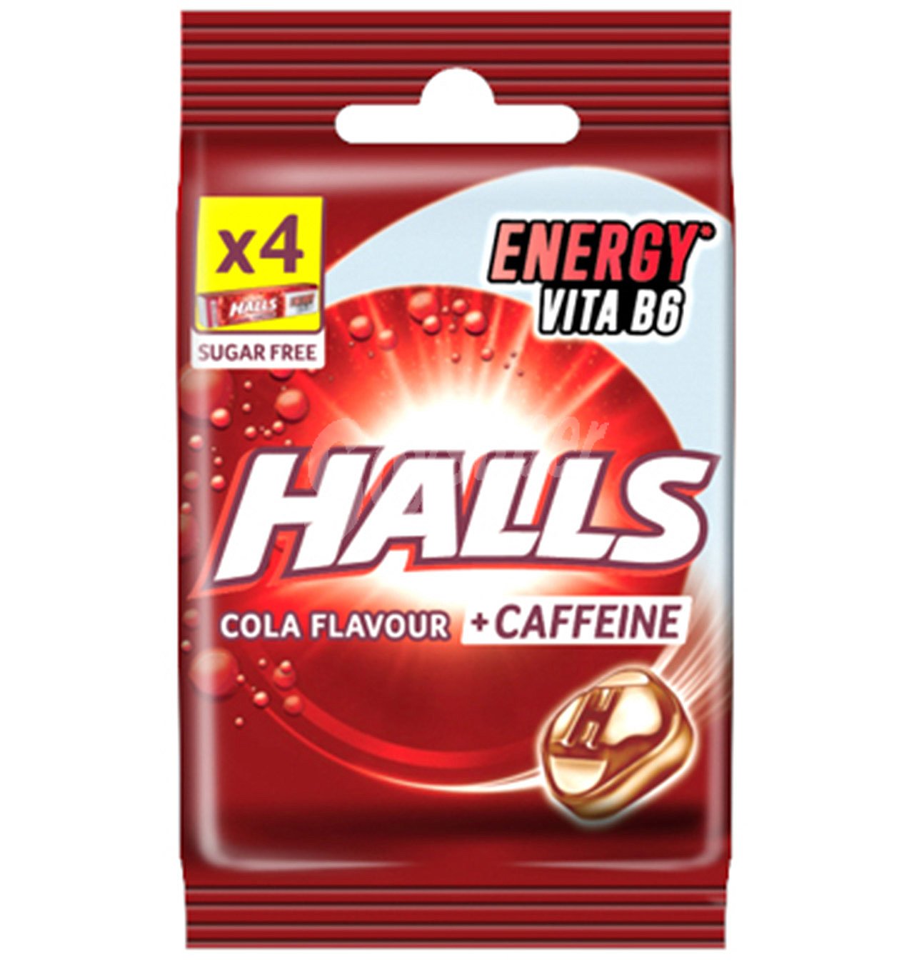 Caramelos sabor cola con cafeína sin azúcar Energy Halls