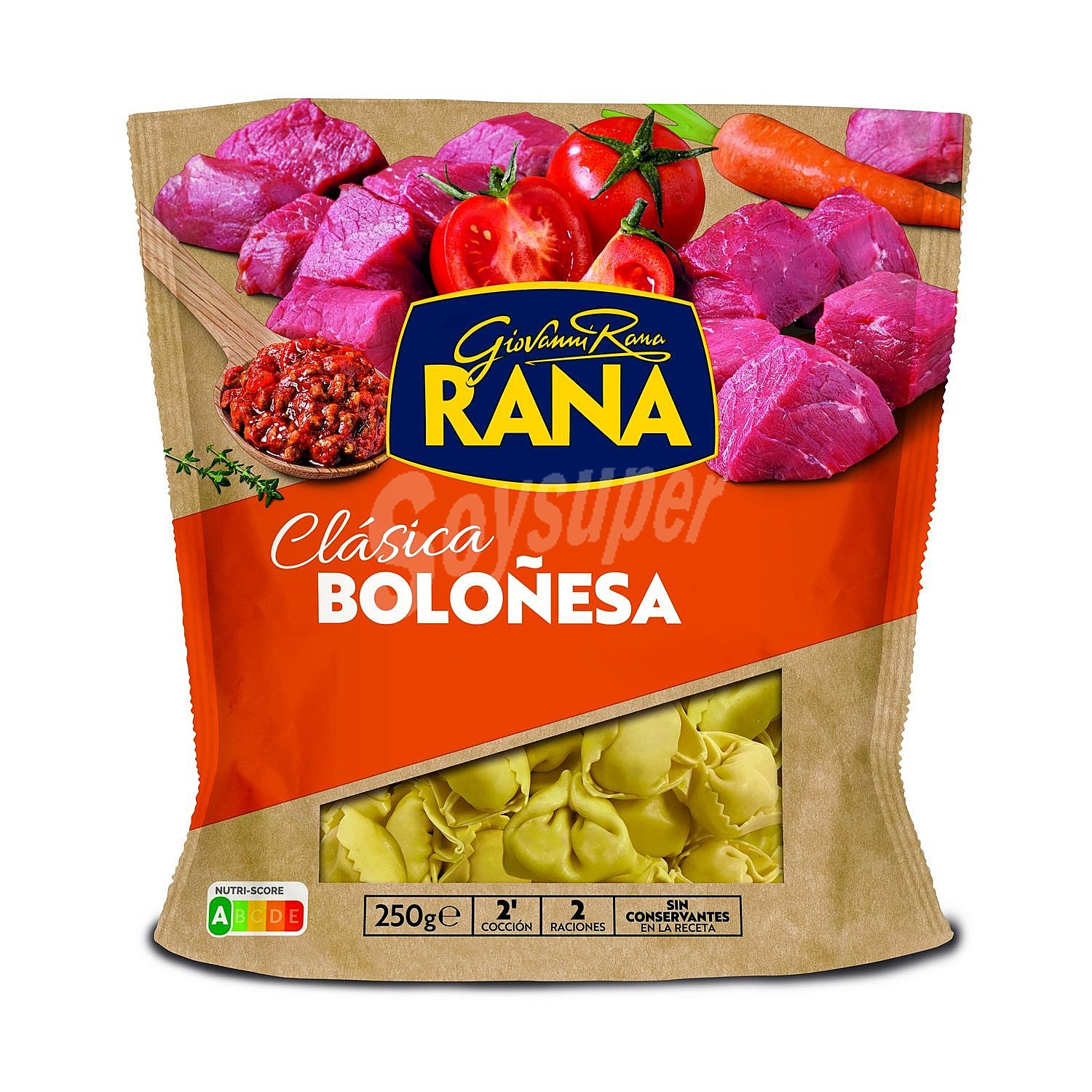 Tortellini boloñesa Rana