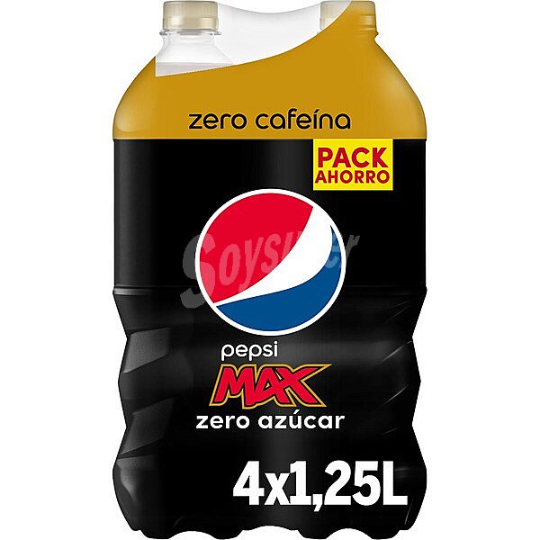 MAX Zero Azúcar zero cafeína refresco de cola