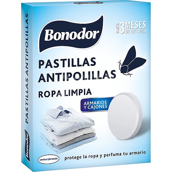 Pastillas antipolillas para armarios y cajones Ropa Limpia