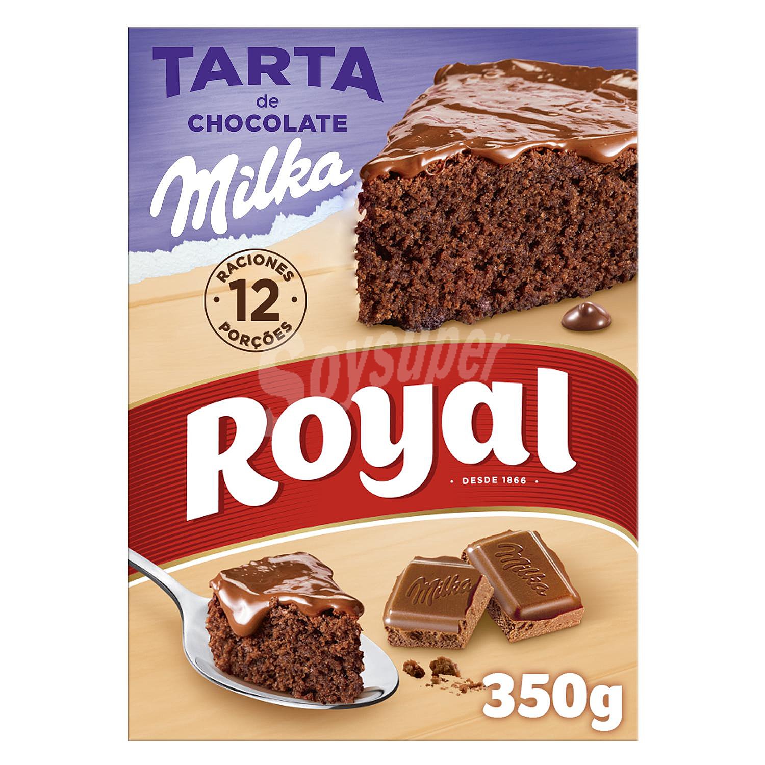 Preparado para pastel de chocolate Milka Royal