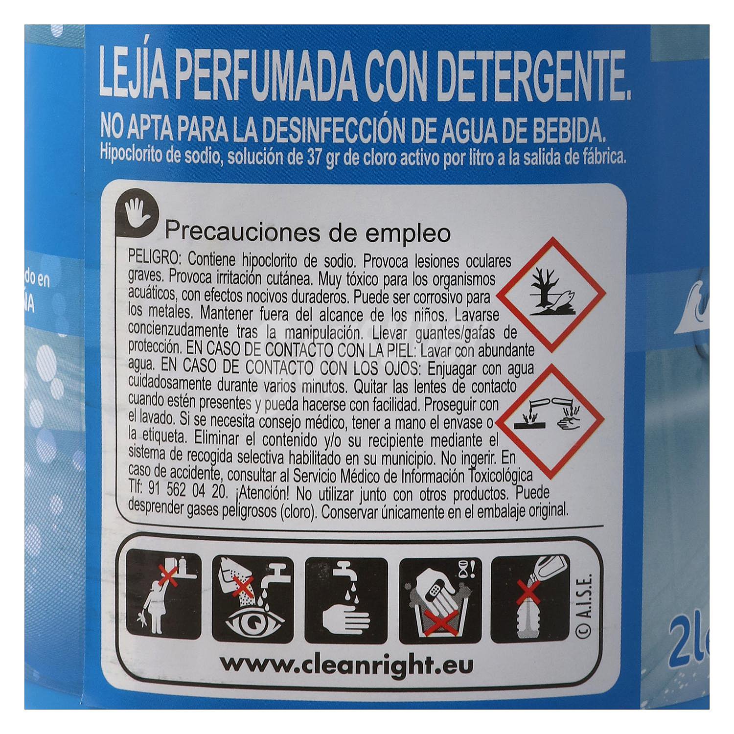 Lejía perfumada con detergente Frescor Marino Carrefour