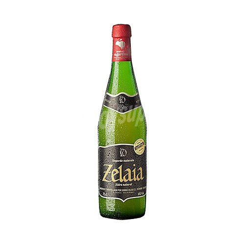 Zelaia Sidra natural con denominación de origen Euskal Sagardoa zelaia