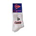 Pares de calcetines tobilleros dunlop Running, color blanco, talla 39/42