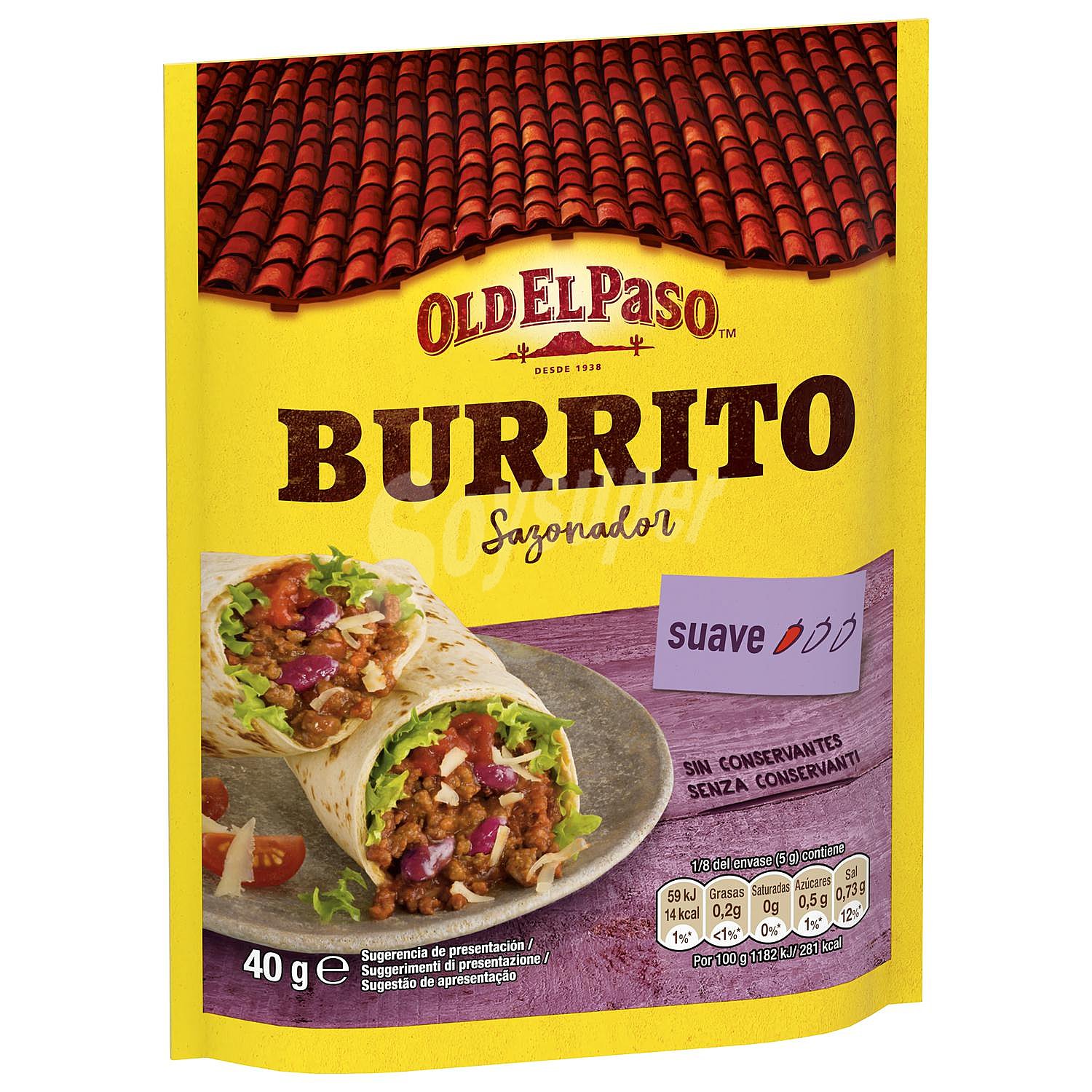 Sazonador para burritos Old El Paso