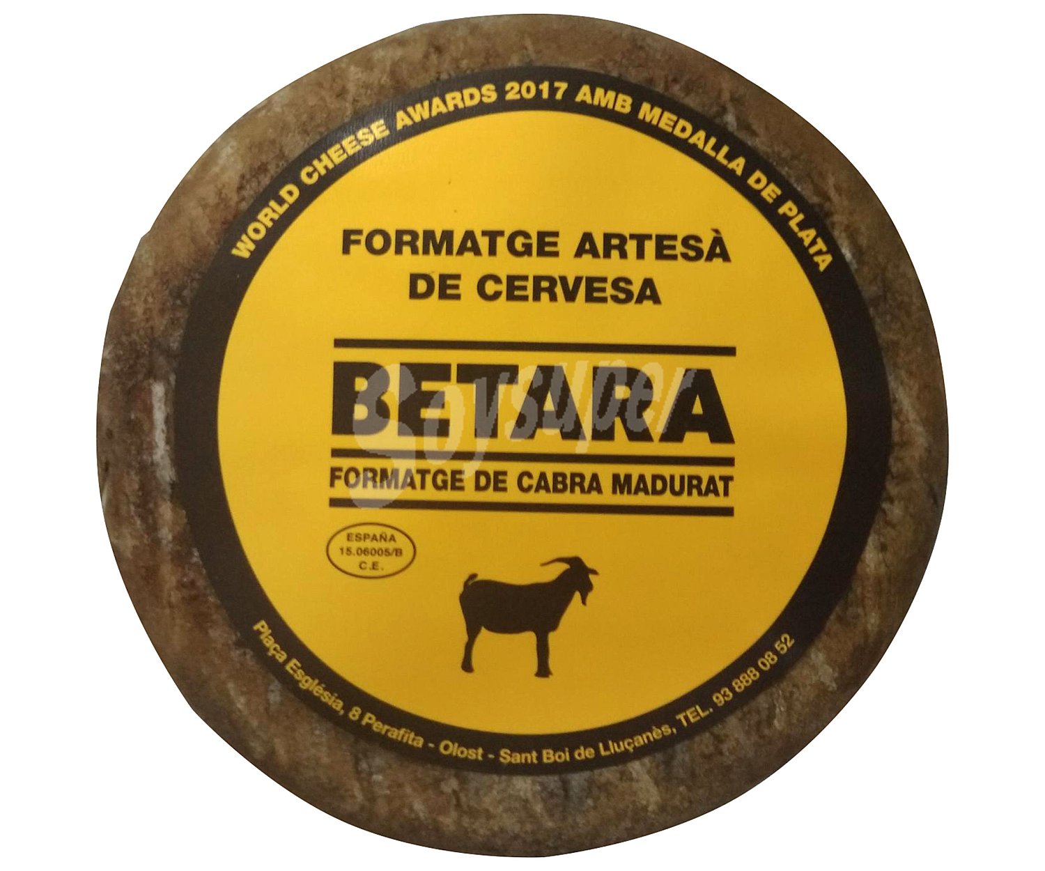 Queso de cabra artesano con cerveza